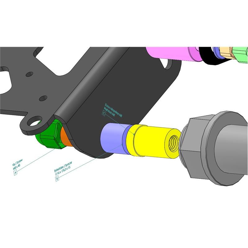 Support de plaque latéral Harley-Davidson FXLRS Low Rider S 117